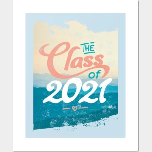 Vintage Class of 2021 Graduation Graphic Posters and Art